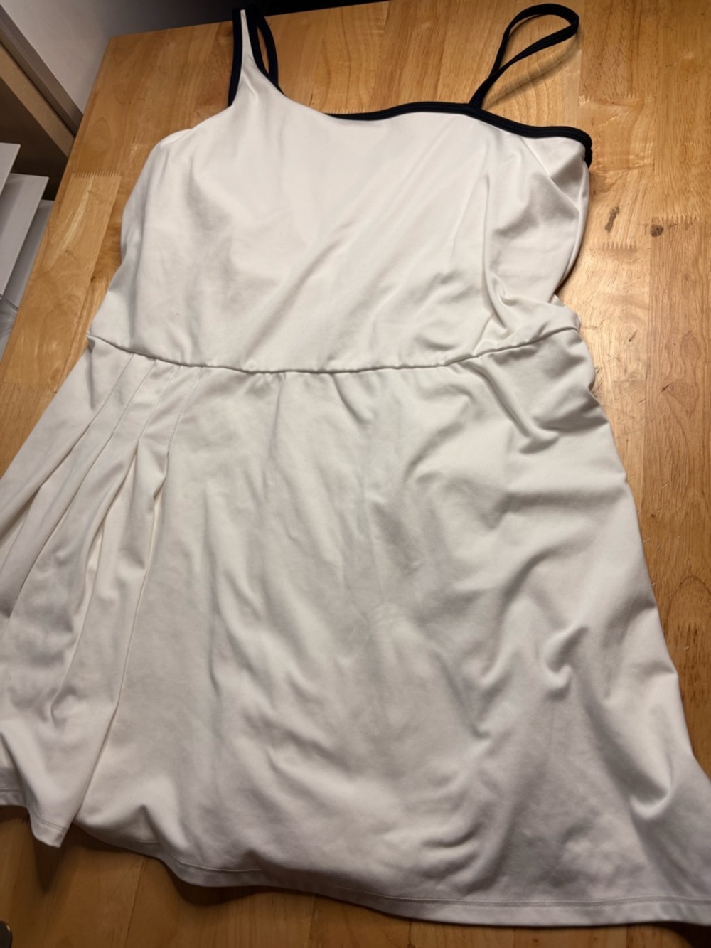 Target All in Motion White active Dress with Black Trim